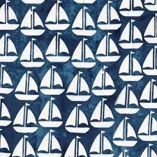 Copy of Island Batik - boats harbor blue - 112121521 - ασπρα καραβάκια σε μπλε φόντο
