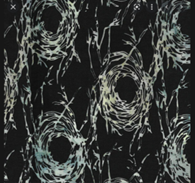 Island Batik Sticks and Stones - 312104795 Bird's nest - charcoal