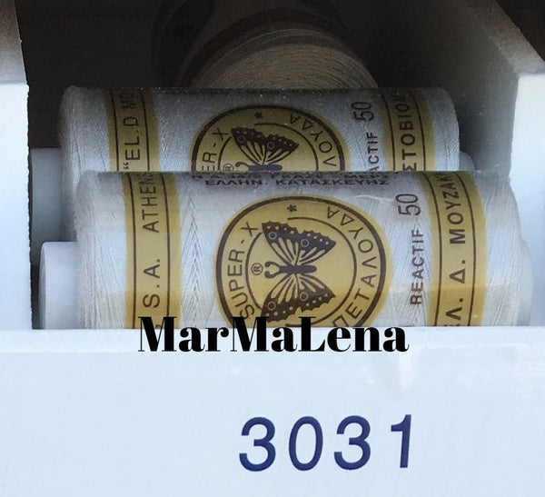 Βαμβακερή κλωστή (914 μέτρα)  - όλα τα μπεζ