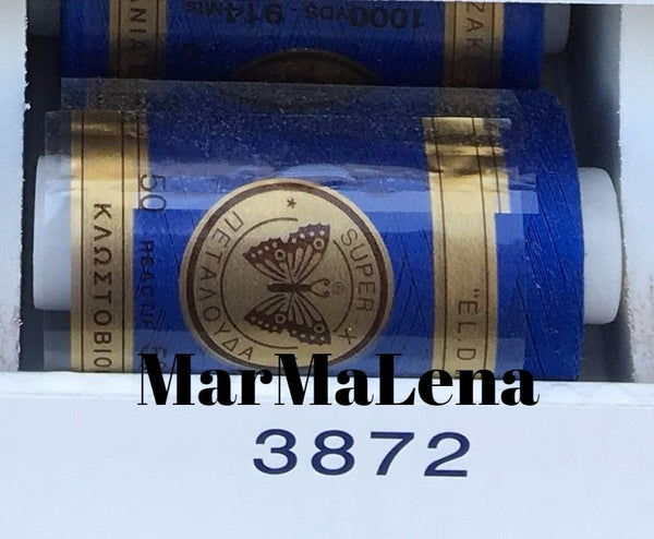 Βαμβακερή κλωστή (914 μέτρα)  - όλα τα μπλε