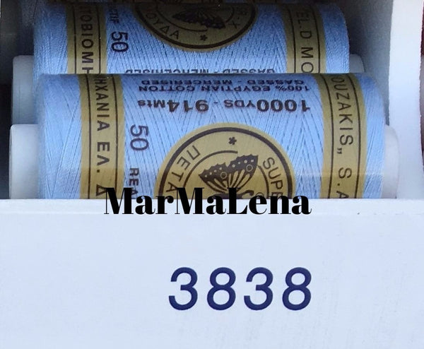 Βαμβακερή κλωστή (914 μέτρα)  - όλα τα μπλε