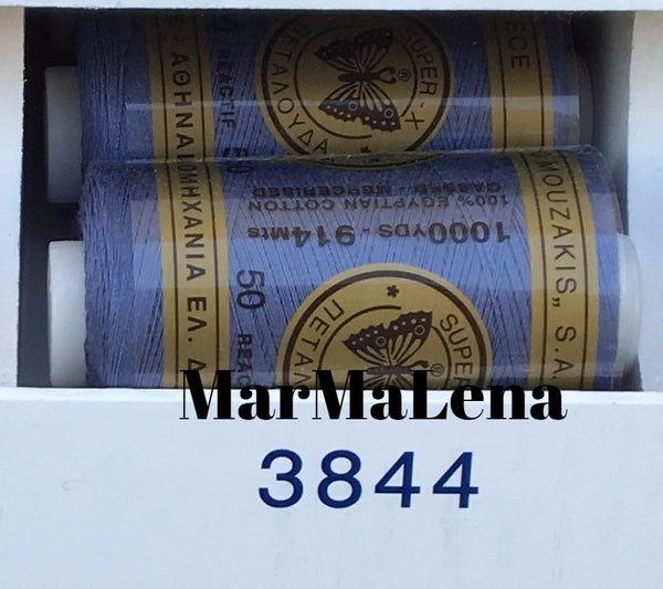 Βαμβακερή κλωστή (914 μέτρα)  - όλα τα μπλε