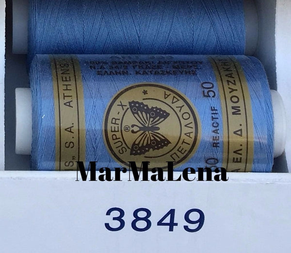 Βαμβακερή κλωστή (914 μέτρα)  - όλα τα μπλε