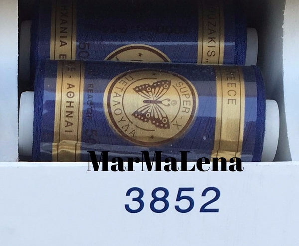 Βαμβακερή κλωστή (914 μέτρα)  - όλα τα μπλε