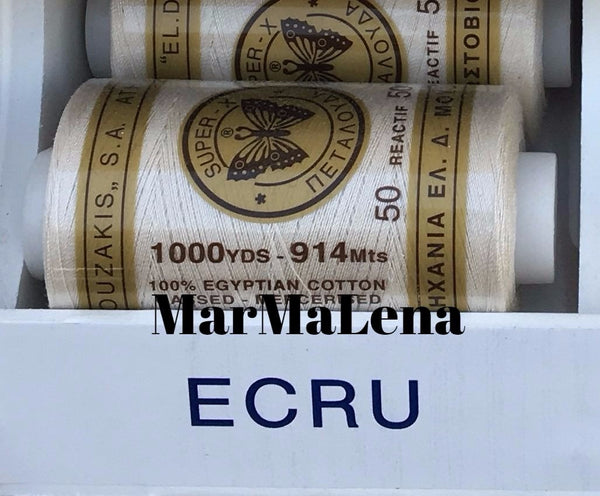 Βαμβακερή κλωστή (914 μέτρα)  - όλα τα μπεζ