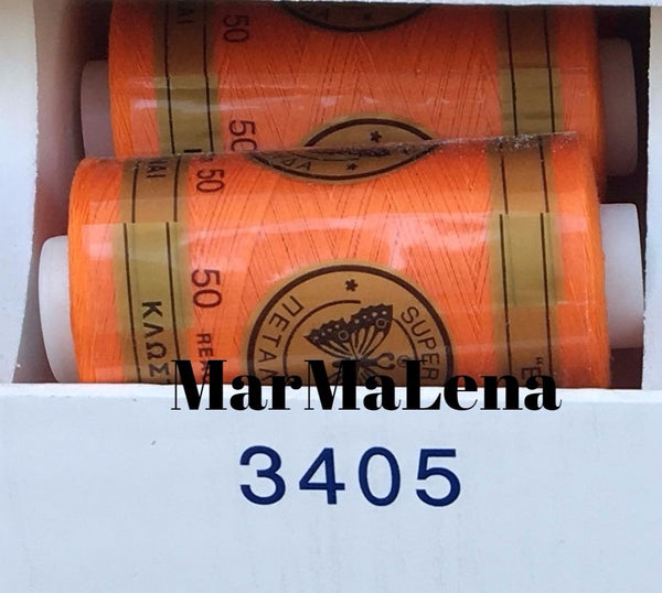 Βαμβακερή κλωστή (914 μέτρα)  - όλα τα κόκκινα τα ροζ και τα πορτοκαλιά