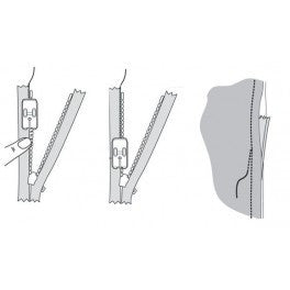 Ποδαράκι κρυφό φερμουάρ