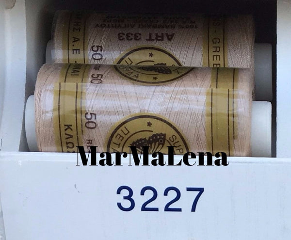 Βαμβακερή κλωστή (914 μέτρα)  - όλα τα μπεζ