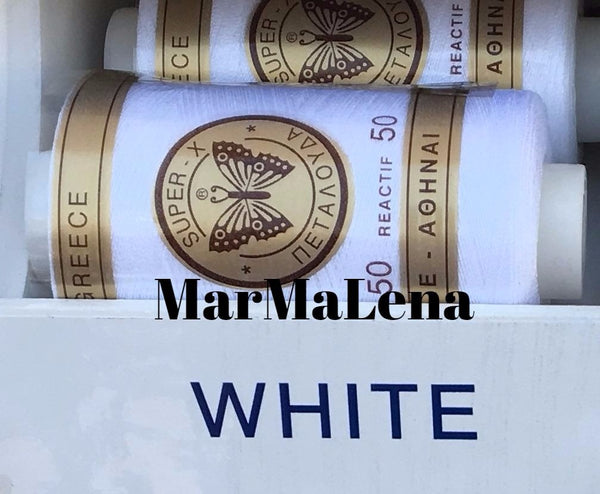 Βαμβακερή κλωστή (914 μέτρα)  - άσπρη