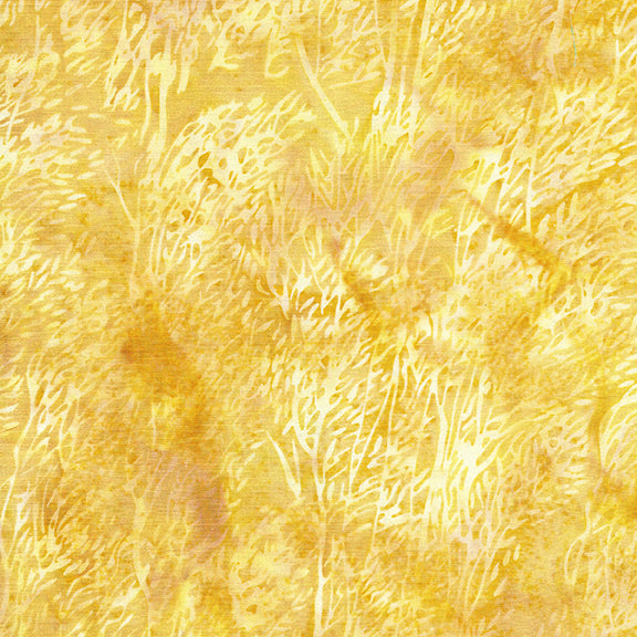 Κίτρινα κλαδιά σε κίτρινο φόντο από τα Island Batik