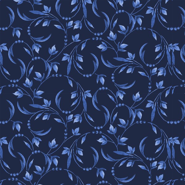 Blue Jubilee - Γαλάζια κλαράκια πάνω σε μπλε φόντο